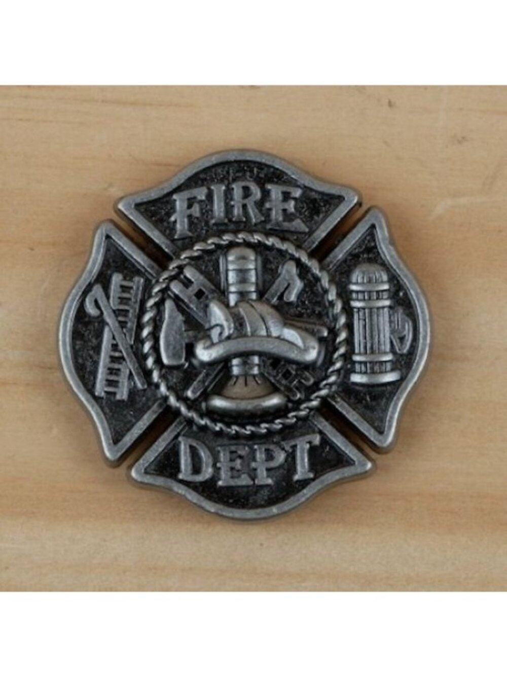 Silver Firefighter Maltese Cross Screw Back Concho Leather Crafts Belts Saddles